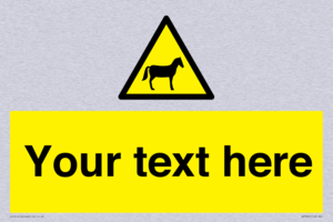 Custom warning horses